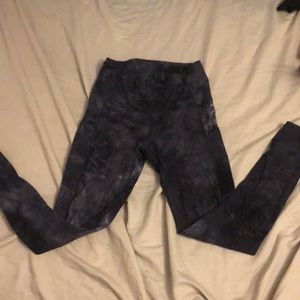 Marble print leggings